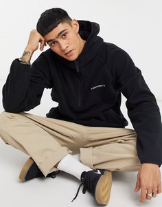 Черный флисовый свитшот с короткой молнией Carhartt WIP Beaumont-Черный цвет