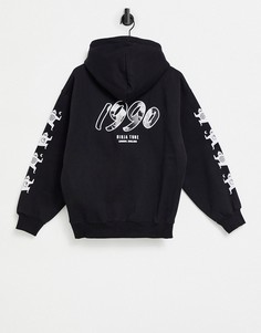 Худи черного цвета Carhartt WIP x Relevant Party Ninja Tune Records-Черный цвет