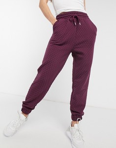 Стеганые джоггеры баклажанового цвета ASOS DESIGN Hourglass-Фиолетовый цвет