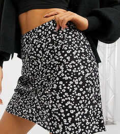 Мини-юбка с монохромным цветочным принтом ASOS DESIGN Petite-Многоцветный