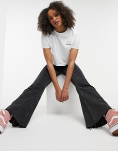Белая укороченная футболка с логотипом Dickies D-Белый