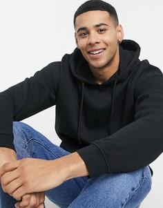 Черный худи в стиле oversized Jack & Jones Core-Черный цвет