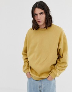 Бежевый oversize-свитшот ASOS DESIGN