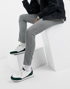 Брюки с узором «гусиная лапка» Brave Soul-Кремовый