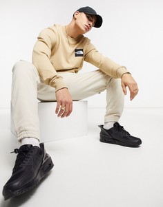 Бежевый свитшот The North Face Red Box-Зеленый