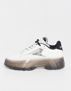Белые кроссовки на платформе Reebok x Cardi B Club Cardi-Белый