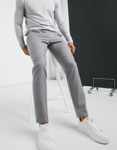 Модные узкие брюки из фланели Ted Baker Kamchat-Серый