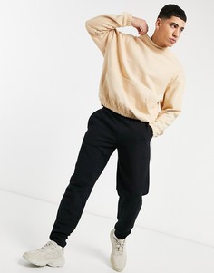 Бежевый oversize-свитшот ASOS DESIGN