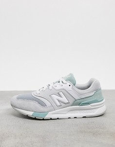 Серо-голубые кроссовки New Balance 997H-Серый
