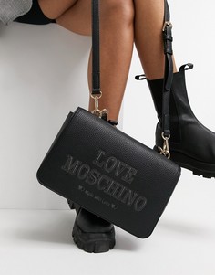 Черная сумка через плечо Love Moschino essential-Черный цвет