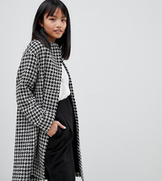 Oversize-пальто из монохромного букле ASOS DESIGN Petite-Мульти