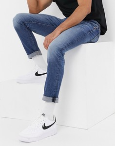 Узкие эластичные джинсы в винтажном стиле American Eagle-Голубой