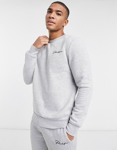 Темно-синий свитшот River Island-Серый