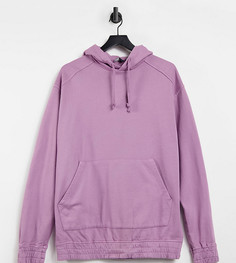 Худи в стиле oversized выбеленного фиолетового цвета ASOS DESIGN Tall-Фиолетовый цвет