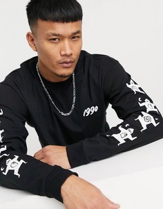 Черный лонгслив Carhartt WIP x Relevant Parties Ninja Tune Records