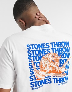 Белая футболка Carhartt WIP x Relevant Parties Stone Throw Records-Белый