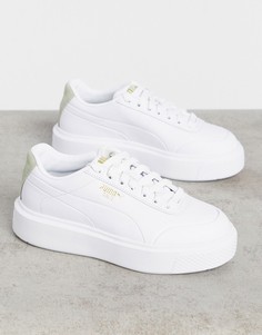 Бело-шалфейные кроссовки Puma Oslo Femme-Белый