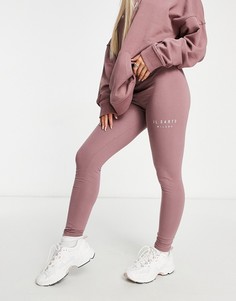 Леггинсы сумеречно-фиолетового цвета с логотипом Il Sarto (от комплекта)-Фиолетовый цвет