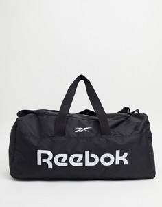 Черная сумка-дафл с ручками Reebok Training-Черный цвет