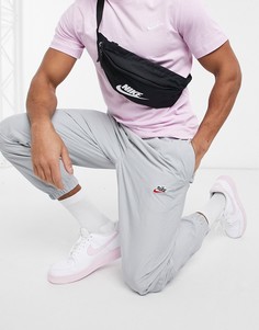 Серые джоггеры с манжетами Nike Heritage Essentials S10-Серый