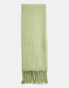 Шарф фисташкового цвета Topshop-Зеленый