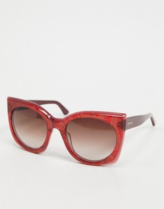 Красные солнцезащитные очки в квадратной оправе Etro-Красный