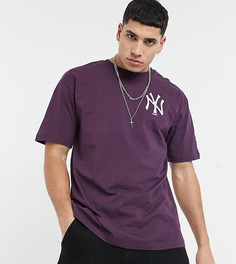 Фиолетовая футболка с логотипом команды "New York Yankees" New Era MLB – эксклюзивно для ASOS-Фиолетовый цвет