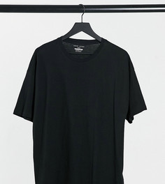 Голубая футболка в стиле oversized с принтом New Look-Голубой