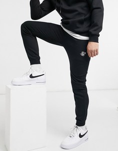Черные облегающие джоггеры SikSilk-Черный цвет