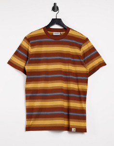Разноцветная футболка в полоску Carhartt WIP-Многоцветный