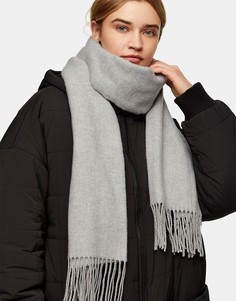 Серый шарф Topshop