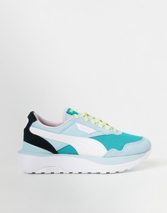 Кроссовки цвета морской волны Puma Cruise Rider-Голубой