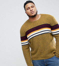 Джемпер в стиле колор блок ASOS PLUS-Зеленый