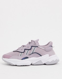 Сиреневые кроссовки adidas Originals Ozweego-Розовый