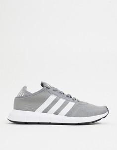 Серые с белым кроссовки adidas Originals Swift Run X-Серый
