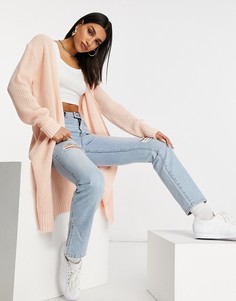 Розовый кардиган в стиле oversized Missguided-Розовый цвет