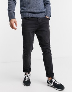 Зауженные джинсы черного винтажного цвета Bolongaro Trevor-Черный цвет
