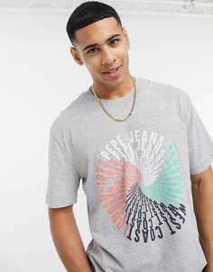Футболка Pepe Jeans Theo-Серый