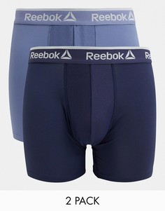 Набор из 2 пар спортивных боксеров-брифов (темно-синий и цвет индиго) Reebok-Голубой