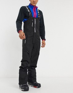 Черные горнолыжные брюки с подтяжками Surfanic Blackjack 10k-10k-Черный цвет