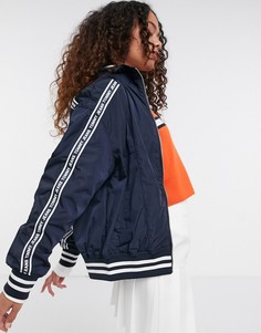 Синяя спортивная куртка на молнии с логотипом Tommy Jeans-Синий