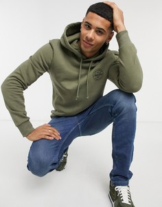 Зеленый худи с круглым логотипом Jack & Jones Originals-Зеленый цвет