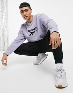 Бледно-сиреневый премиальный свитшот Reebok Classics-Фиолетовый