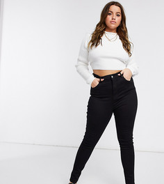 Черные зауженные джинсы Dr Denim Plus Moxy-Черный