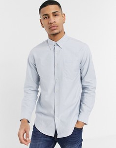 Оксфордская рубашка с длинными рукавами Ben Sherman-Серый