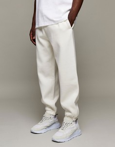 Джоггеры в стиле oversized цвета экрю Topman-Светло-бежевый