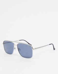 Серебристые солнцезащитные очки с квадратной оправой Quay Australia Poster Boy-Серебристый
