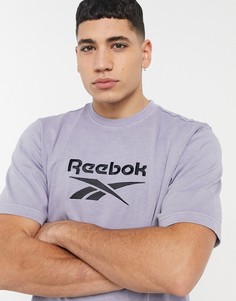 Премиум-свитшот выбеленного сиреневого цвета Reebok Classics-Сиреневый