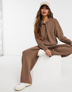 Бежевый трикотажный худи от комплекта ASOS DESIGN-Светло-бежевый