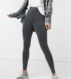Серые леггинсы с эффектом кислотной стирки New Look Tall-Серый